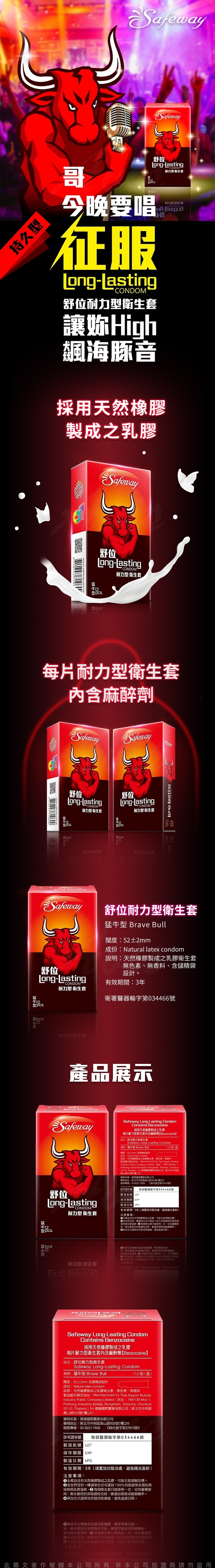 Safeway 舒位 猛牛 持力型 52mm 保險套 12入裝.jpg